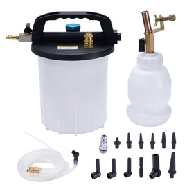 KOOPOOL 3L Vacuum Brake Bleeder Kit, Pneumatic Brake Fluid & Clutch Bleeding Extractor with 1L Refilling Bottle