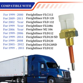 Autokemat 904-7252 Low Coolant Level Sensor Compatible with Detroit 60 Freightliner Cummins Series Turcks 3/8" O-Ring Thread-2 Pins Replace# 23522855