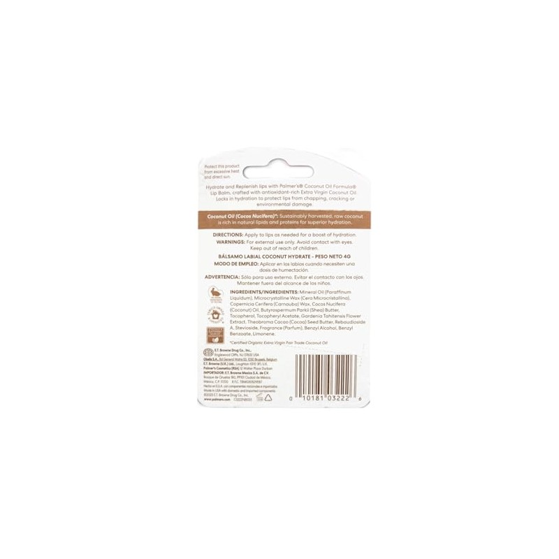 Palmer's Coconut Oil Lip Balm, 48 Hr Moisture 0.15 oz.
