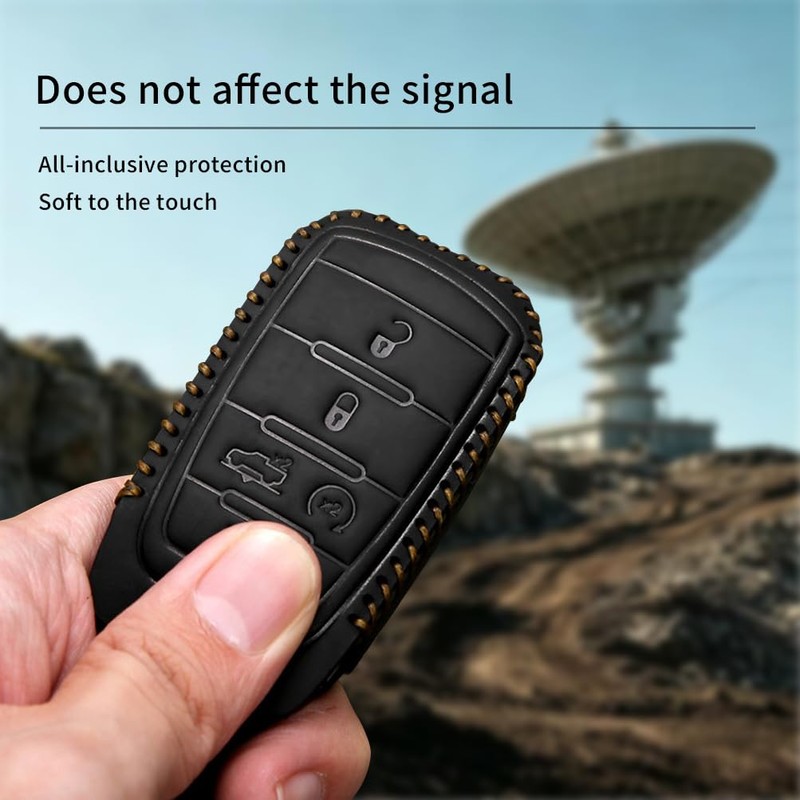 Avgardcat Leather Compatible with ram Key fob Cover for Dodge