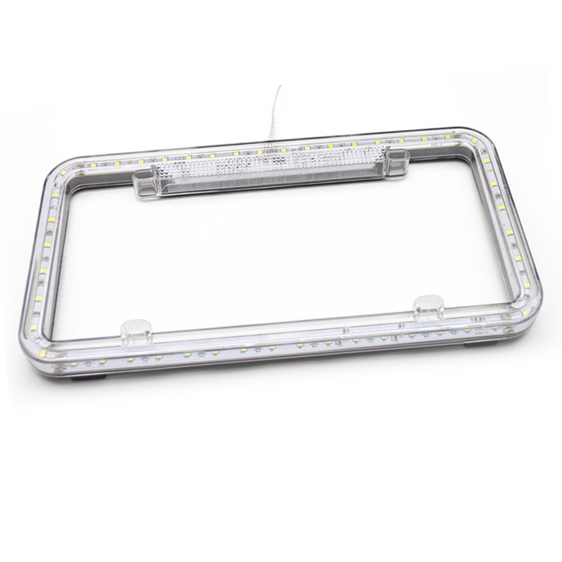 License Plate Frame Light LED Plate Holder Bracket 6W 12V
