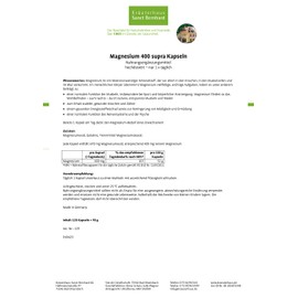 Magnesium 400 Supra Capsules with Pure Magnesium, , ,