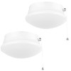 Lightdot 2 Pack 7â Modern LED Ceiling Light with Pull Chain 12W 4000K, 1300lm, 125W E26 Bulb Replacement, Energy Saving Flush Mount Lighting for Closets /Bedroom/Corridor