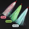 Fishing Bucktail Teasers Kit, 10pcs Mylar Flash Teaser Tail Fishing
