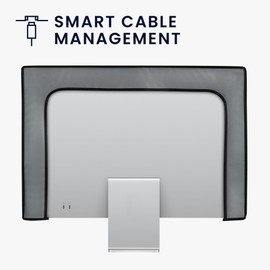 kwmobile Protective Case Compatible with 27-28 Inch Monitor - Case PC Screen - Computer Cover Case - Grey