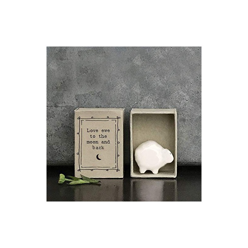 East of India MINI Matchbox Sheep 'Love Ewe to the