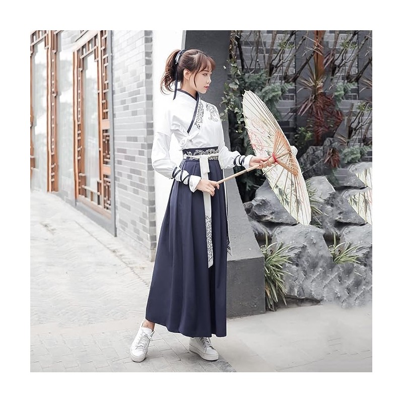 Lady Lazy Unisex Han Clothing Set, Kimono, Hakama, Kimono, Long,