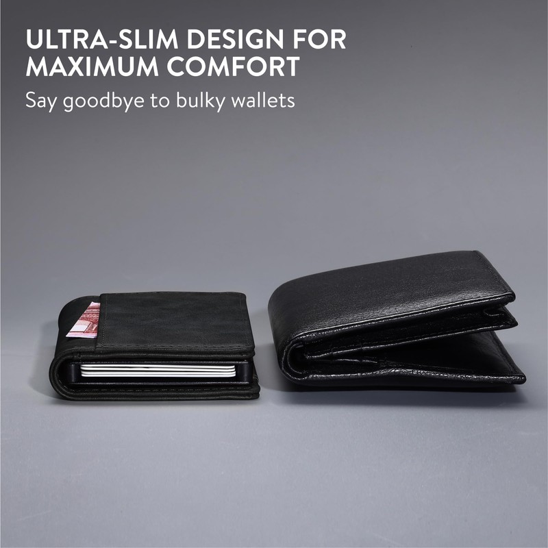 Navaris Pop Up Wallet with Inner Slots - Pop-Up &