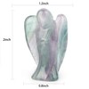 Artistone 2.0" Crystal Angel Statue Hand-Carved Healing Crystal Sculpture Figurine