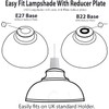 New Curvy Style Metal Lampshade Bulb Cover Lampshade (Brushed Copper)