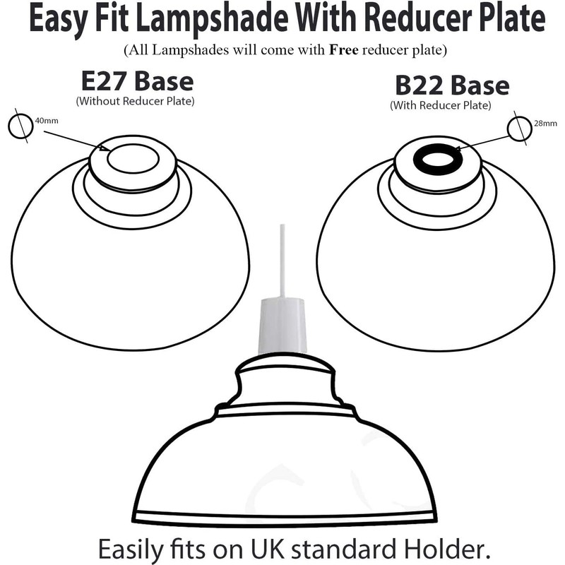 New Curvy Style Metal Lampshade Bulb Cover Lampshade (Brushed Copper)
