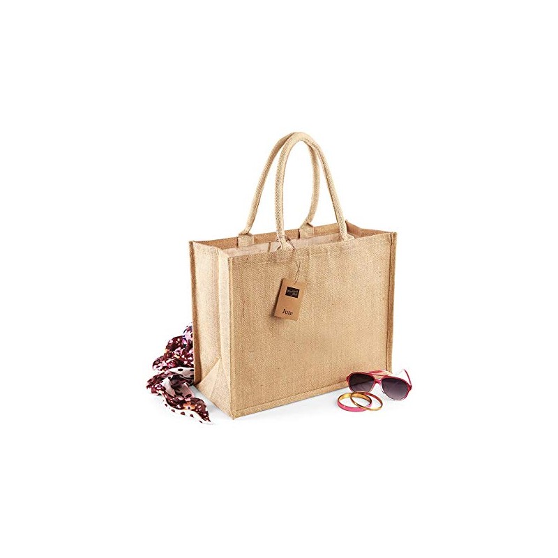 Westford Mill classic jute shopper, natural, 42 x 33 x