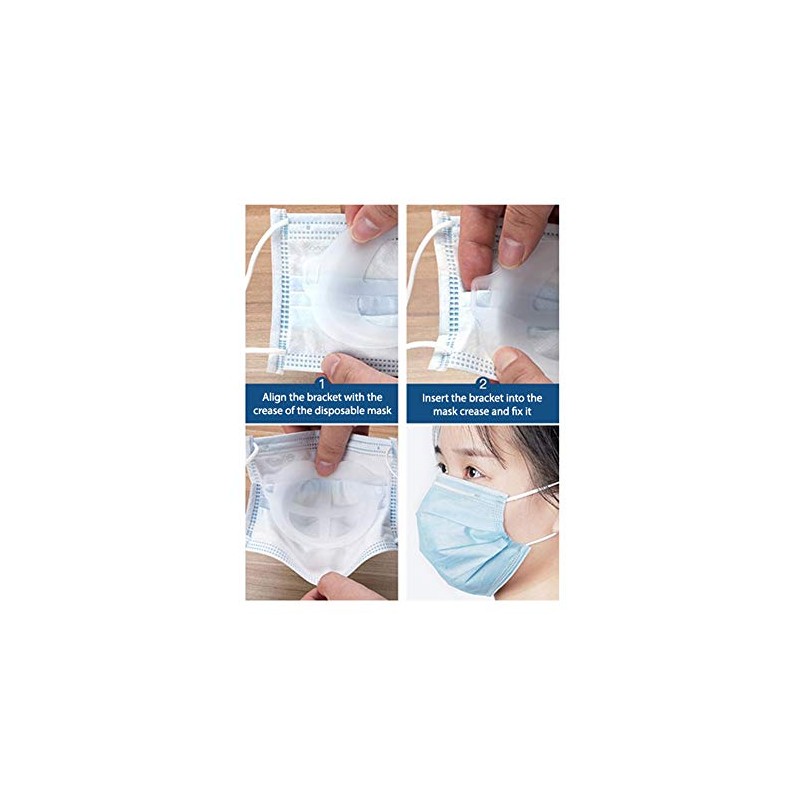 Bodico Comfortable Nose Breathing and Lipstick Protector Face Mask Bracket,