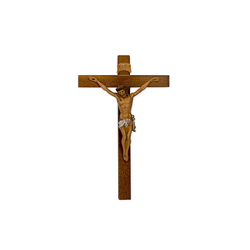 Crucifixes Fontanini Crucifix Body of Christ on a Wood Cross,