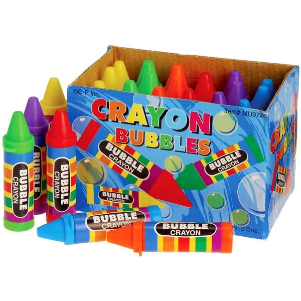 Crayon Bubbles, 24 Count