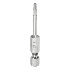 HARFINGTON T8 Security Torx Bit 1/4" Hex Shank 2" Long S2 Steel Magnetic Tamper Resistant Star Bits Screwdriver Torx Head with Hole for Driver Drill Bits Remove Fastening Screws
