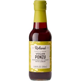 Roland Foods Vegan Ponzu Seasoned Soy Sauce With Lemon, 8.45 Ounce Bottle, Pack of 1