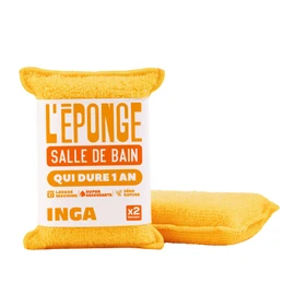 INGA - 2 x Reusable Washable Sponges - Double Absorbency - Very Effective - Made in Europe - Covered with Washable Sponge that Lasts 2 Years