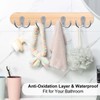 6 PCS Double Prong Robe Hooks Dual Coat Hooks Door