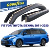 Goodyear Shatterproof in-Channel Window Deflectors for Toyota Sienna 2011-2020, Rain