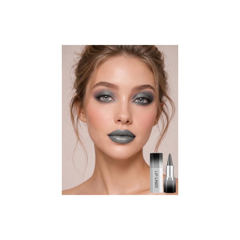 Erinde 2PCS Delineadores de Labios con Brillo, Fáciles de Aplicar,