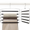 TOPIA HANGER Pants Hangers Space Saving, 2-Pack Swing Arm Pants