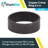SharkBite 3/4 Inch Copper Crimp Rings, Pack of 25, PEX