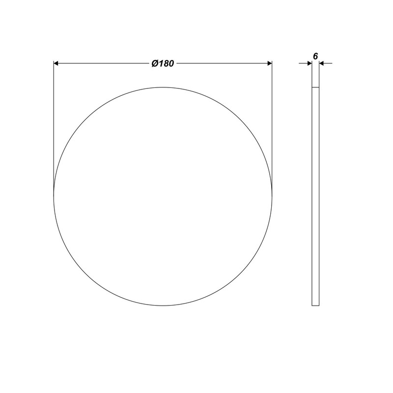 Polishing pad felt disc 180 mm for sanding discs with