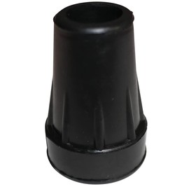 Tsuchiya Sangyo No. 16 Cane, Rubber Tip, 0.6 inch (16 mm), Black (Set of 2)