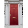 QCAA Solid Brass Mail Slot, with Solid Brass Interior Frame