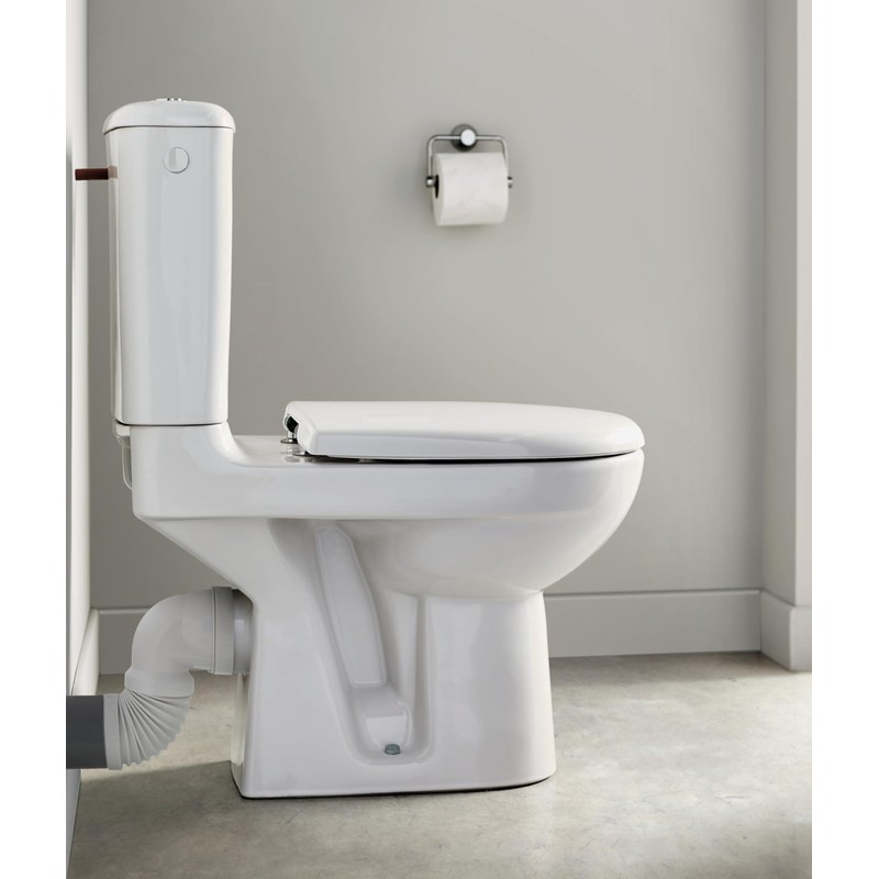 Wirquin 70718863 Angled Toilet Pipe Suitable for Almost All Standing
