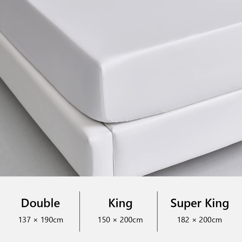 Simple&Opulence 100% Bamboo Viscose Fitted Sheet, Cooling and Luxurious Silky