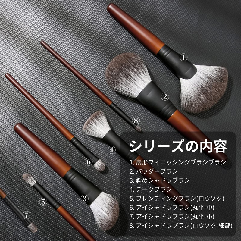 Y-KINZ Luxury Silver Fox Makeup Brush, Makeup Brush, Makeup Brush,