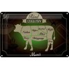 DekoNo7 Tin Sign 30 x 20 cm Beef Exclusive Menu