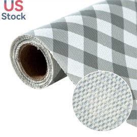 No Tariff Eco Friendly PVC Shelf Liner Grip Mesh Multiple Patterns Multipurpose Anti Slip Drawer Liner for Cabinets Shelvescolor: printed, size: 45.7cm x 243.8 cm