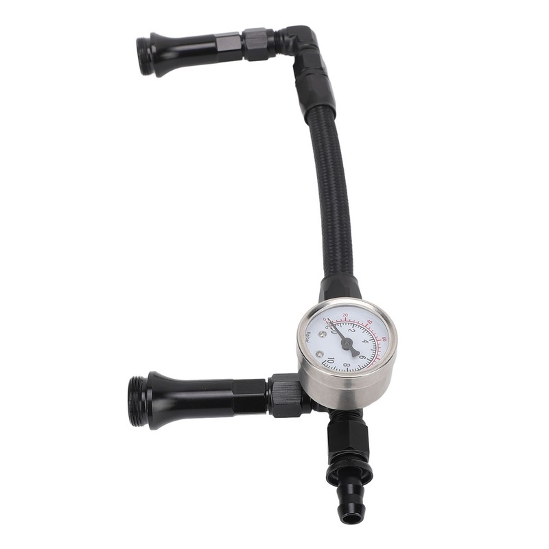 Fuel Line with Pressure Gauge Dual Feed Smooth Fuel Flow