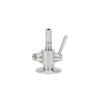 Beer Sampling Valve,Stainless Steel fluids Sampling Valve SS304 Clamp End