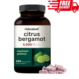 NatureBell Extra Strength Citrus Bergamot 25:1 Extract 5000 mg, 240 Capsules