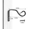 APBFH 2Pcs 5in Decorative Outdoor Iron Wall Hooks for Hanging