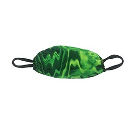 Adult Family Stretchy Washable 2 Ply Comfy Ear Loop Multi Purpose Face Mouth Cover Large Child (9-13 years) Green Wave