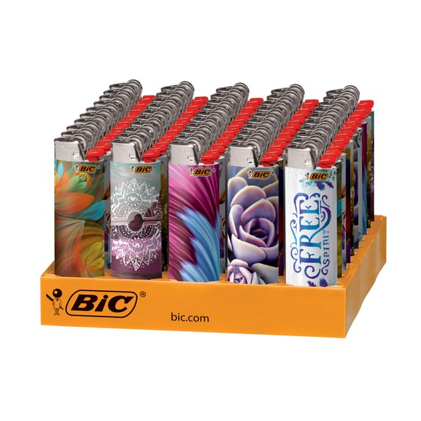 BIC Special Edition Bohemian Series Lighters, 50-Count Tray