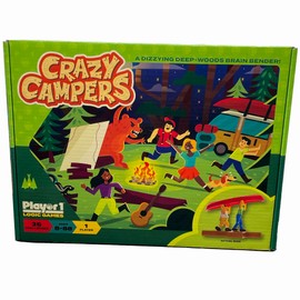 Player 1: CRAZY CAMPERS - Single Player Logic Game, 36 Challenges & Puzzles, Difficulty Levels Range from Easy to Difficult, Project Genius, Ages 8+