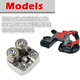 42-28-0025 Rear Guide Roller Kit For Milwaukee Fuel Deep Cut Bandsaw 2729-22, 2729-20, 2729-21,6232-20, 6238-20