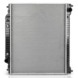 SCITOO Engine Cooling Radiator Assembly Compatible with Ford F-250 HD 1997, F-350 F Super Duty 1995-1997, V8 7.3L, Replace# 52460853, 52467215