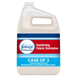 P&G Professional - 37000721366 Febreze Professional Sanitizing Fabric Refresher, Bulk Sanitizing Spary for All Fabrics in Hotels, Restaurants and Businesses, Fresh Clean Scent, Ready-to-Use, 1 Gal. (Pack of 3)