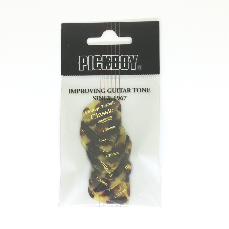 Pickboy Vintage Pick, Tortoise-Shell, Cellulose, 1.20mm, 10 picks