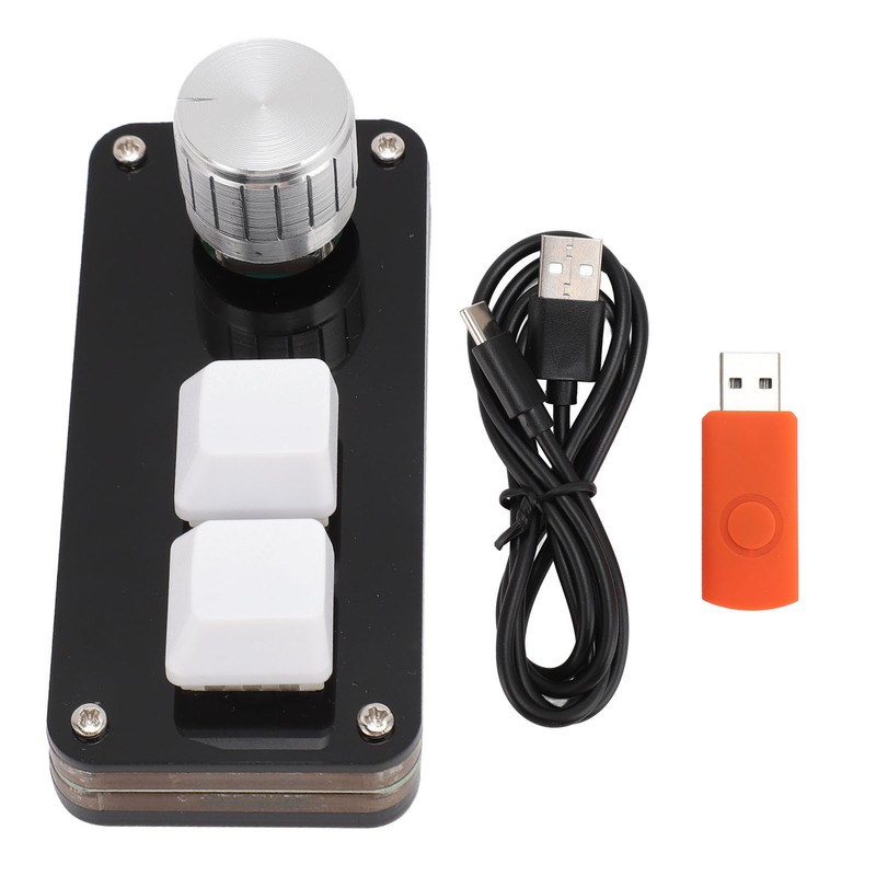 Macro Programming Keyboard Professional 2 Keys 1 Knob Blue Switch