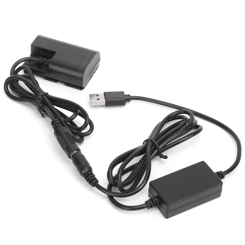 LPE6 Dummy Battery DC Coupler Power Adapter with USB Drive