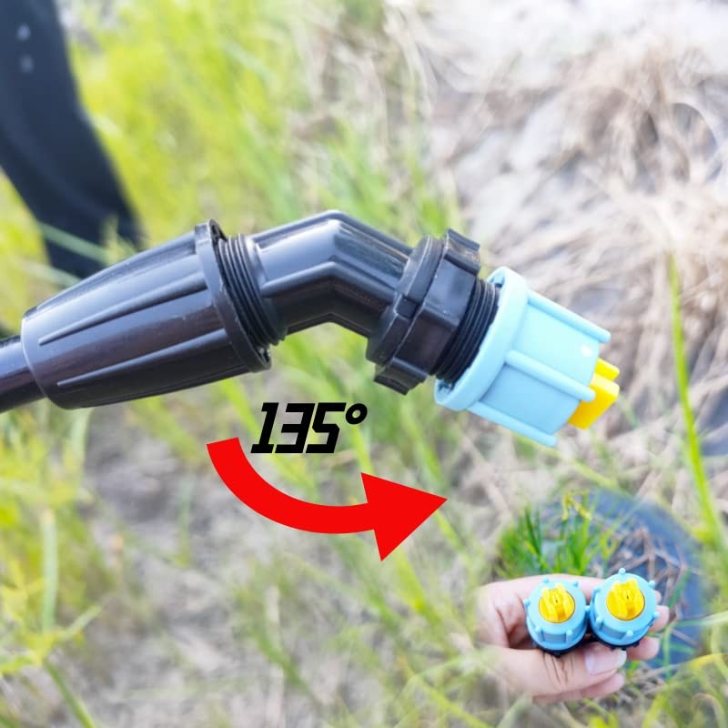 Aimela 2-Nozzle Poly Boom Wand,Backpack Sprayer Multi Nozzle Spray Holder,