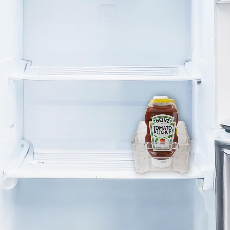 Versatile Stackable Plastic Storage Bin by Home Basics | Space-Saving